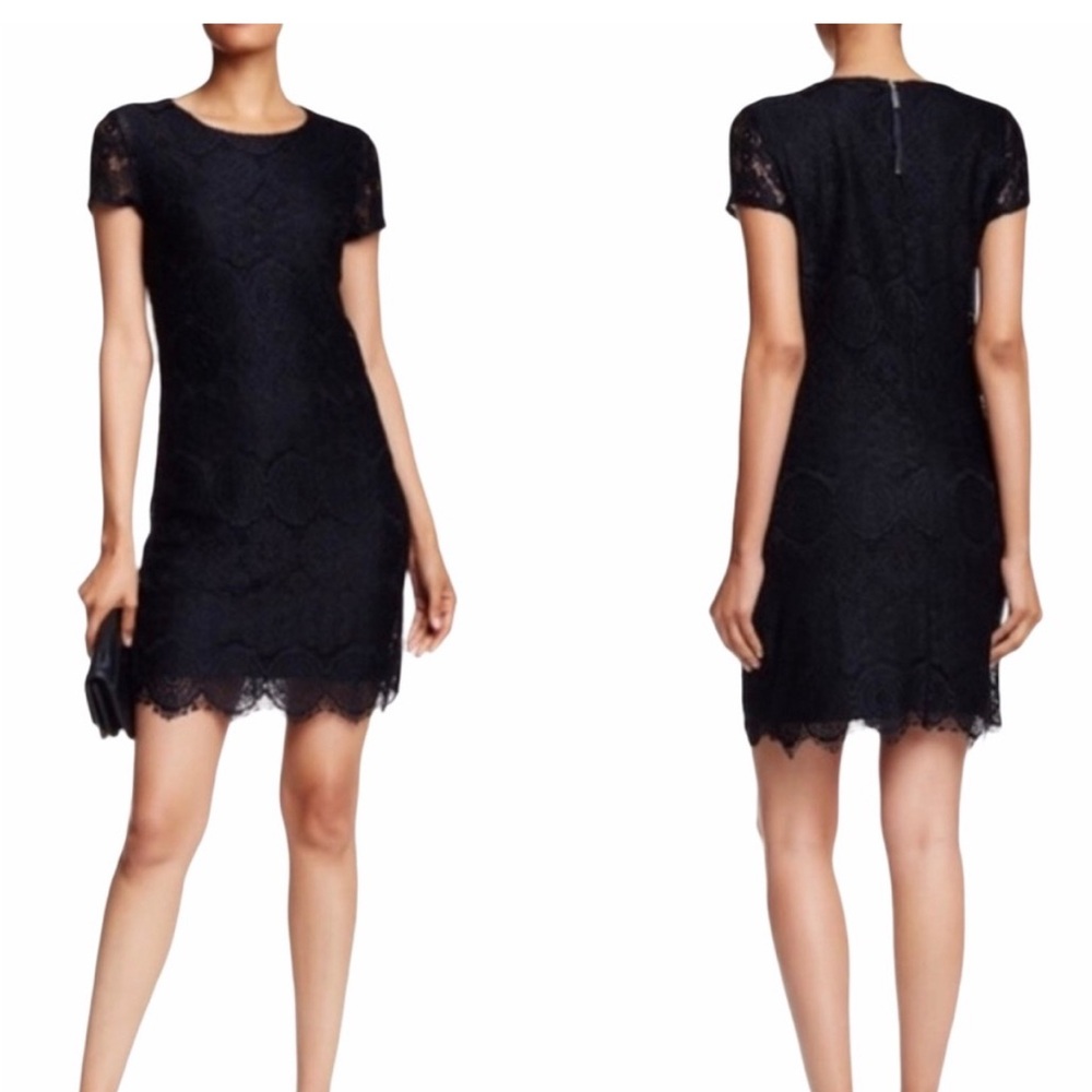 Laundry By Shelli Segal Black Lace Mini Dress